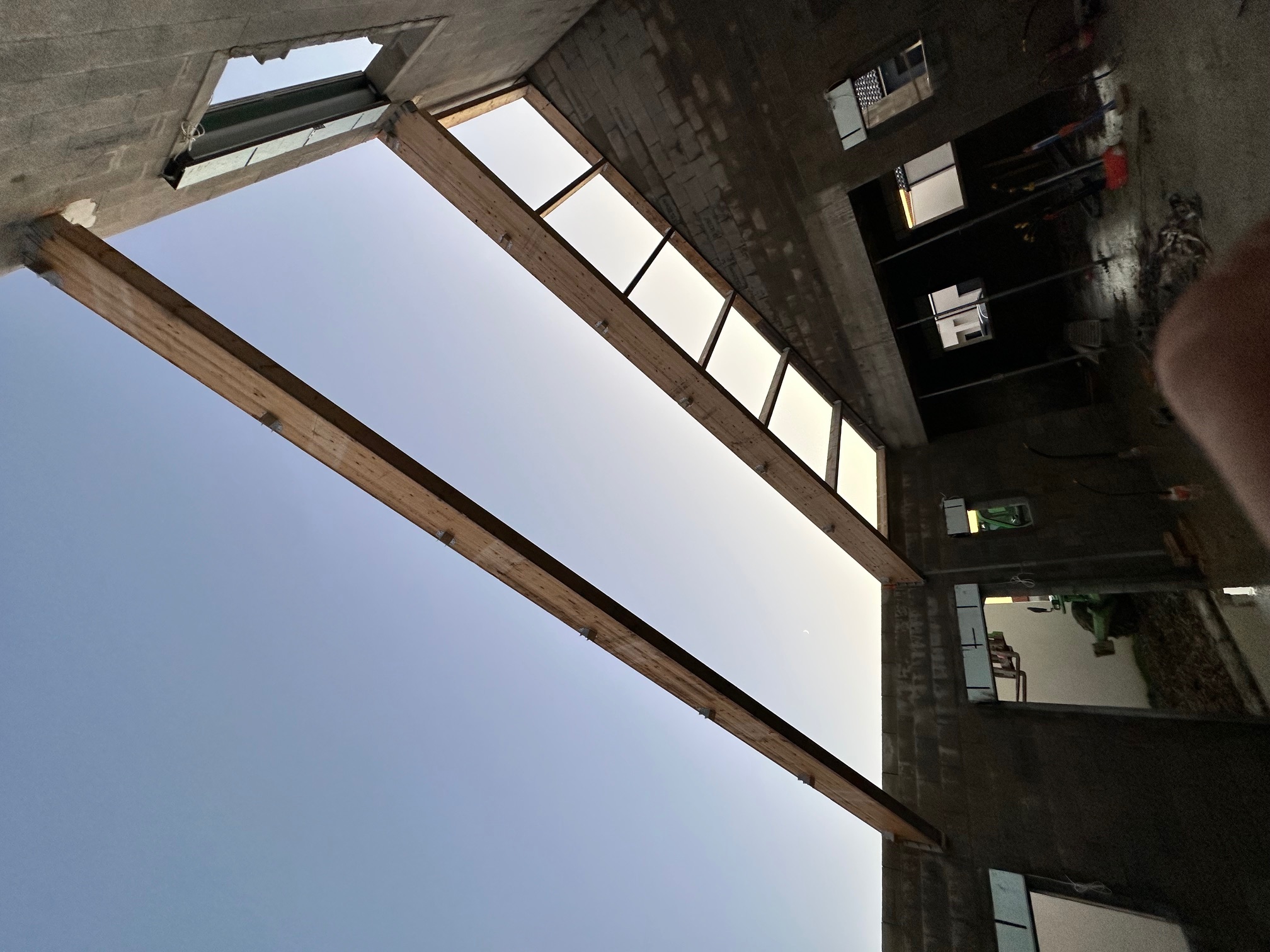 Avant renovation charpente bois